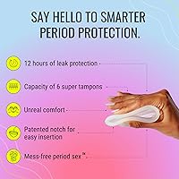 Vista 2 de Paquete de inicio de disco reutilizable Flex Disco menstrual reutilizable con Flex Wash y 2 paquetes de toallitas