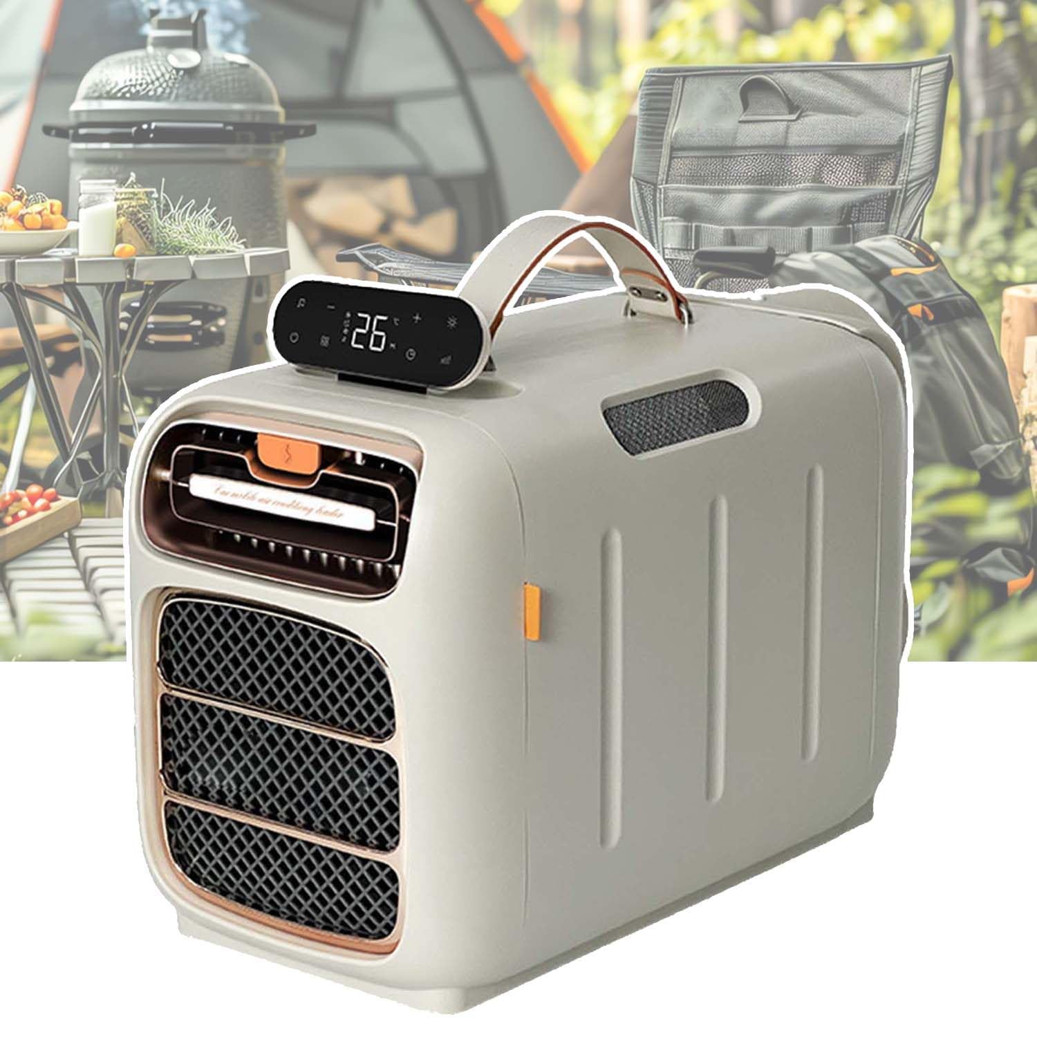 DPLWJPP Portable Air Conditioner for Outdoor Portable Ac Tent Camping Campervan Air Conditioner Cooling Heating Car Air Conditioner Dehumidifier for Rvs Camping Outdoor