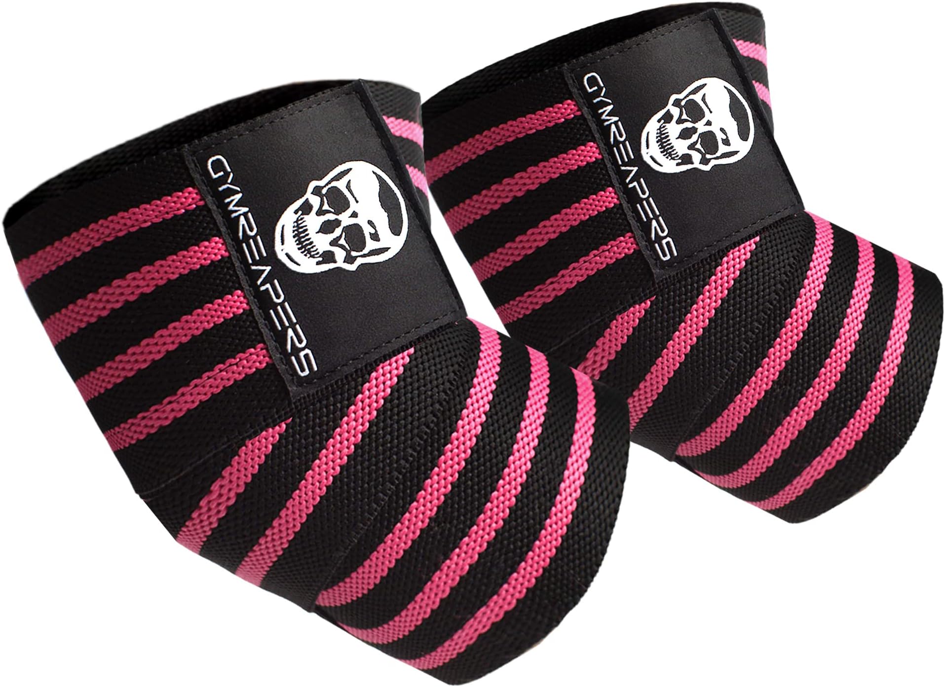 Weightlifting Elbow Wraps (1 Pair) - Flexible 40'' Elbow Compression Strap & Joint Support Brace - for Bench Press, Powerlifting, and Pressing