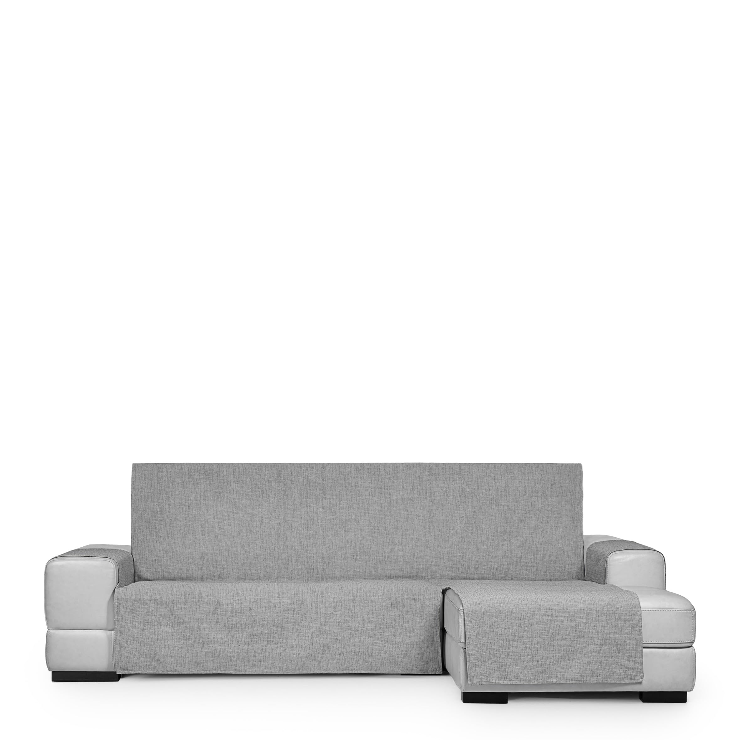 Eysa Genna Stain Resistant Sofa Cover for Chaise Longue Right Side Light Grey