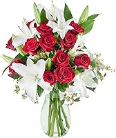 Vista 15 de Ramo de lirio blanco (8 tallos) - Con jarrón