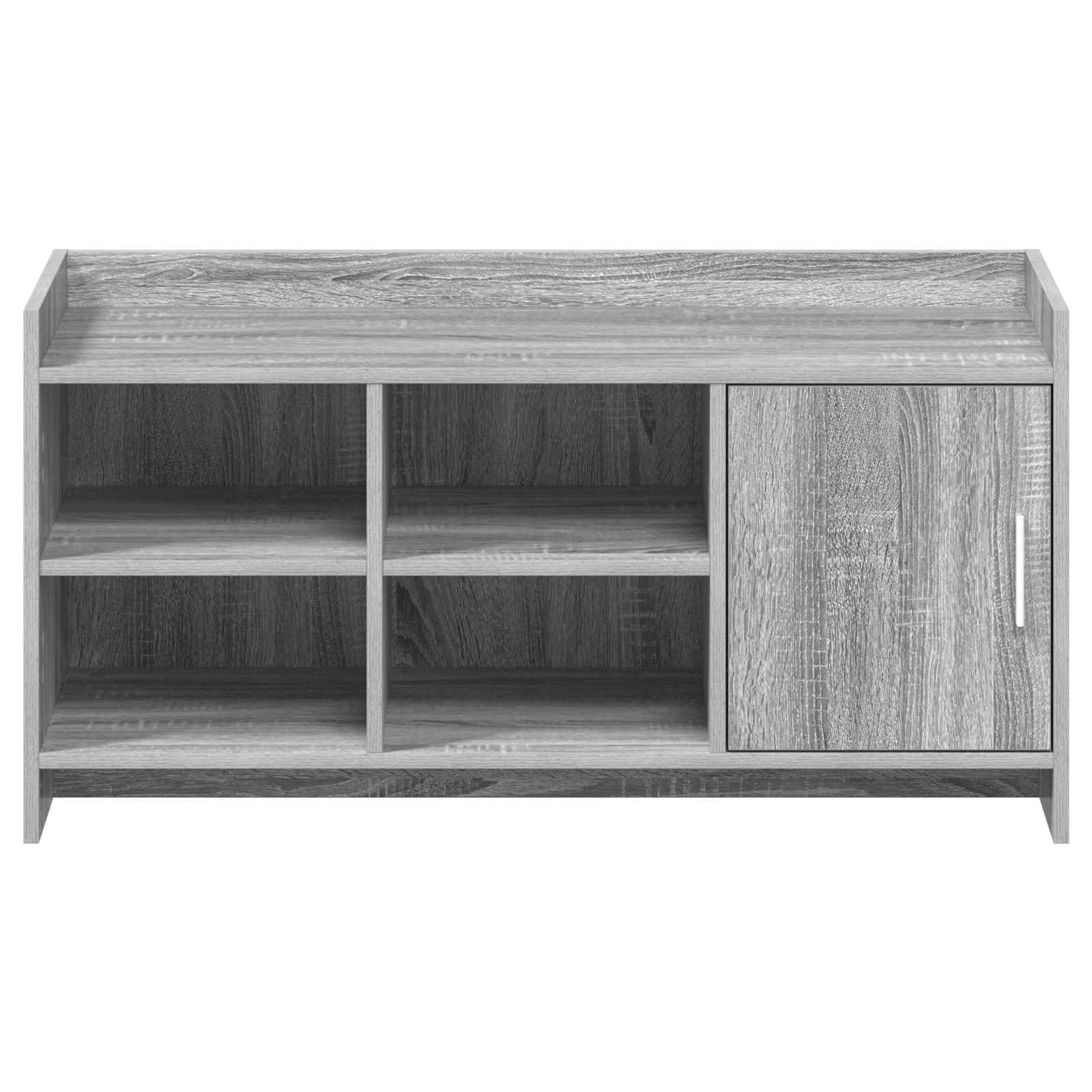 Szafka na buty Sonoma z drzwiami szara 100 x 39,5 x 51 cm