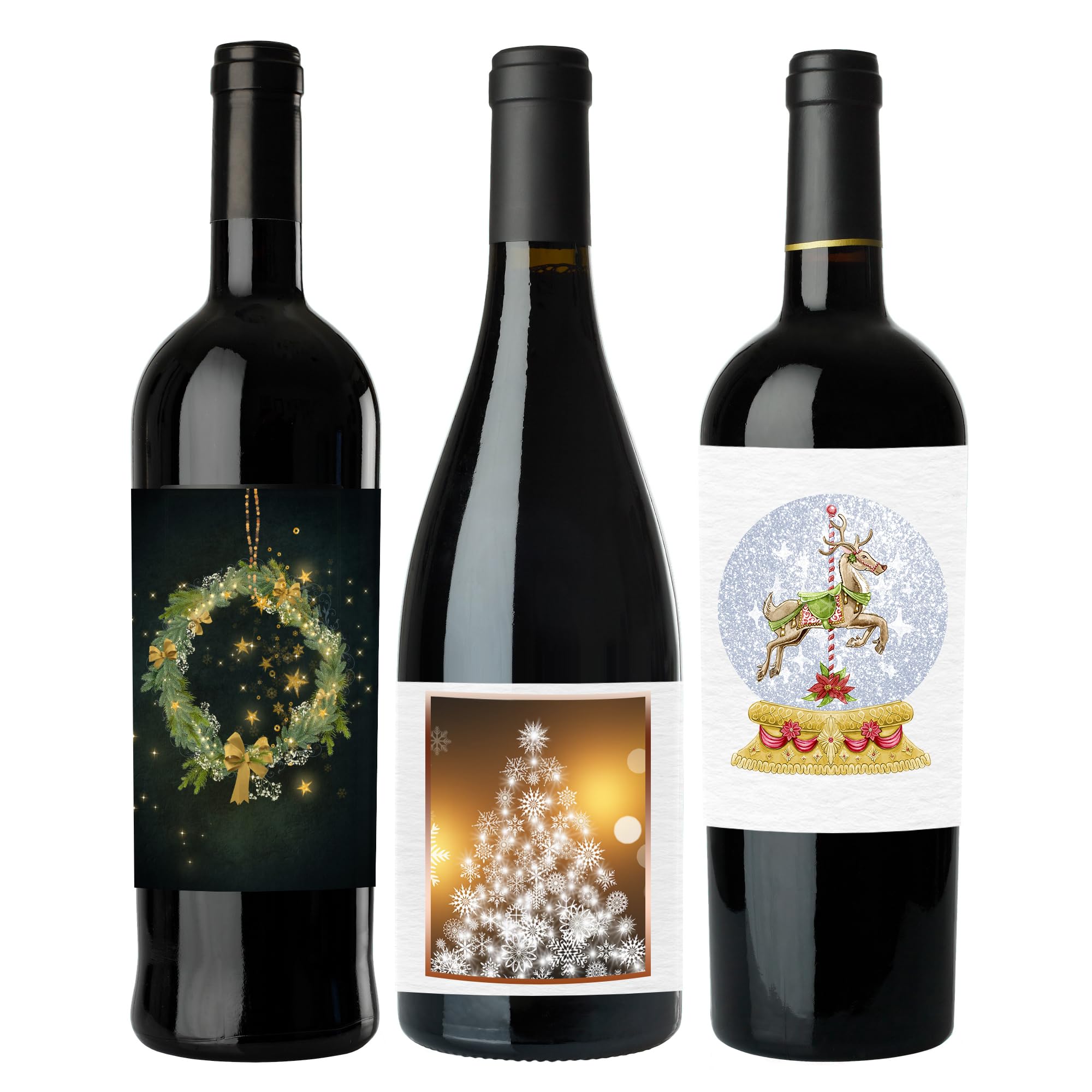 Mr-Label Printable White Textured Paper Wine Bottle Labels 4