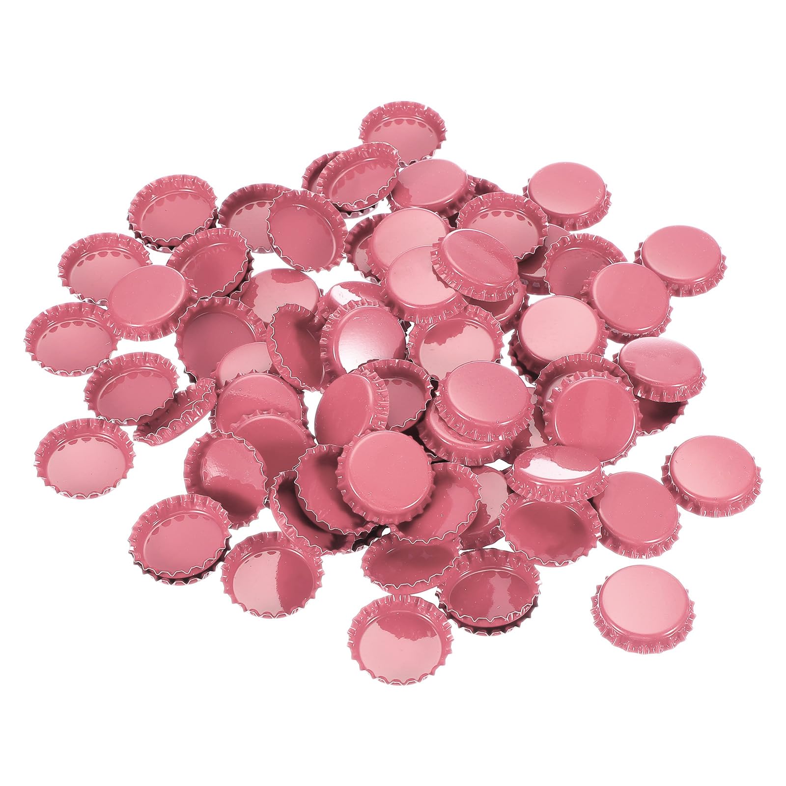 Bouchons de bouteille en métal avec impression double face rose pour embellissements