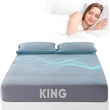 Grounding Sheets King Size, 95% Organic Cotton + 5% Pure Silver Fiber, Grounding Sheet Earth Connected Bedding King - 77"x 80"x 13" Gray Fitted Earth Sheets with Grounding Cord