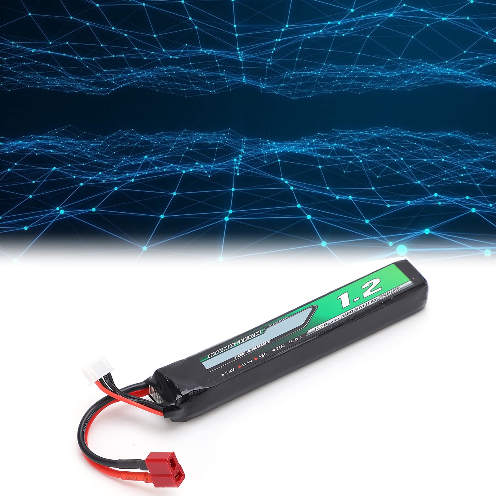 Batteria Lipo 11.1V 1200mAh 15C, batteria Lipo RC leggera per auto modello RC