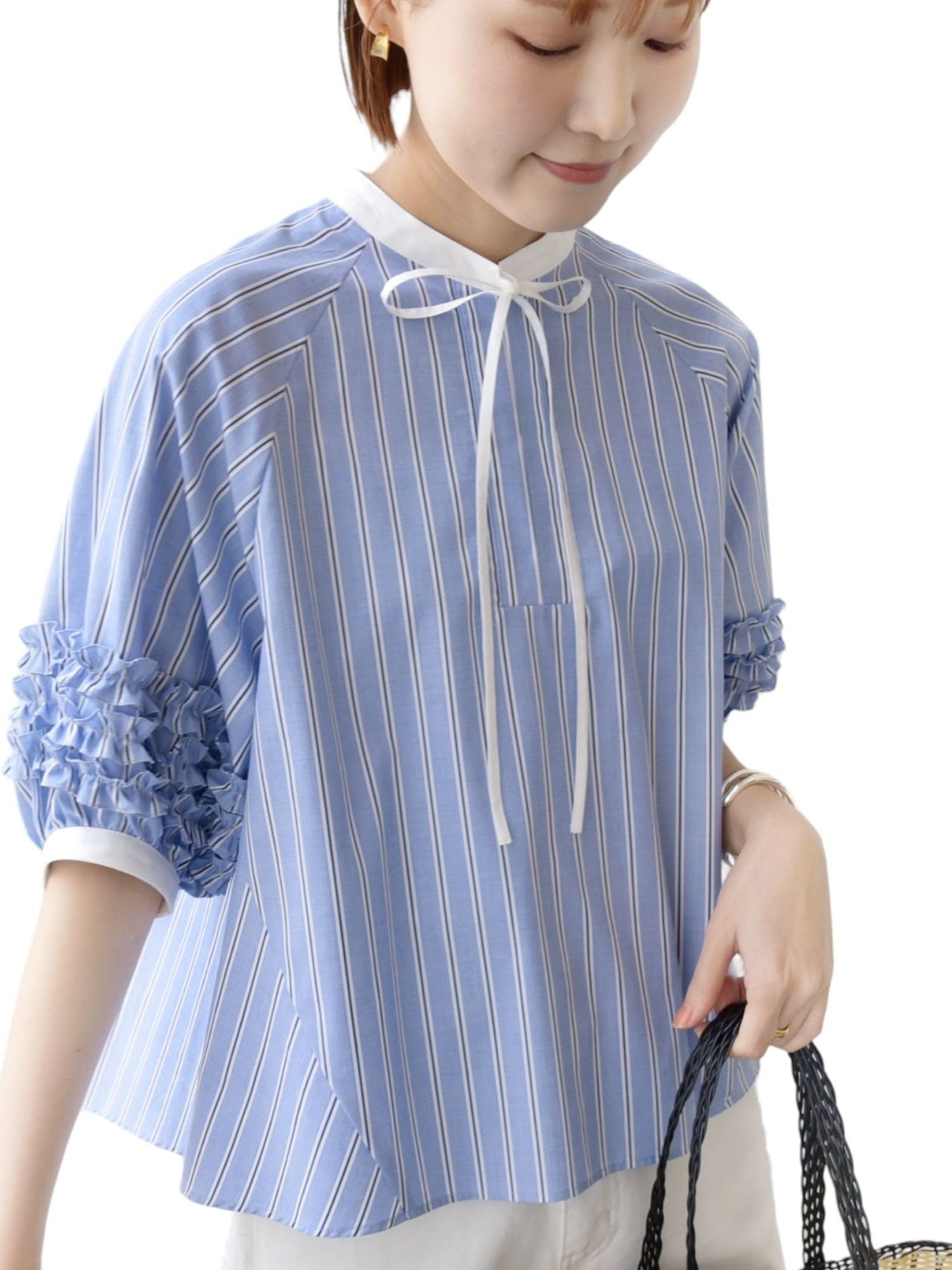 ⚫︎タグ付き新品⚫︎SHIPS プリントスカーフタイ　ショートスリーブブラウス Amazon.co.jp: SHIPS(シップス): WOMEN Best Item (women)