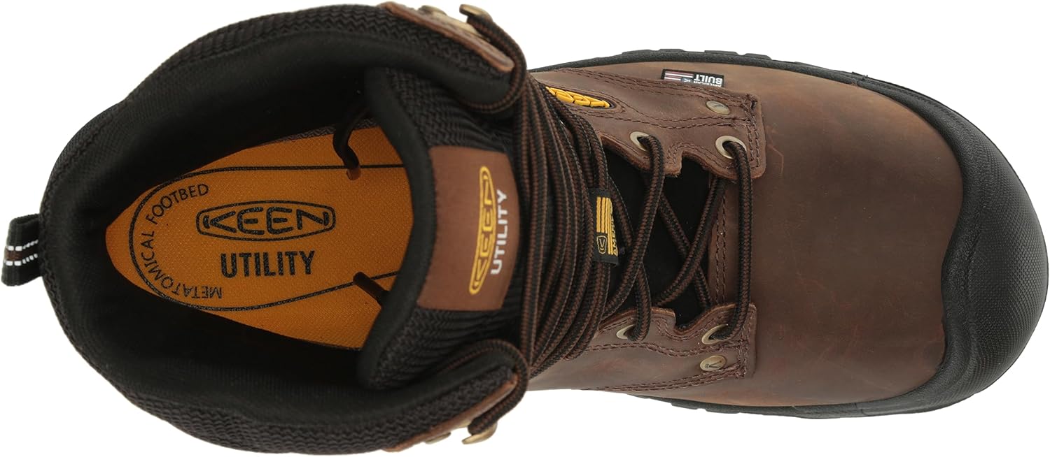 KEEN Utility mens Independence 8" Soft Toe Durable Waterproof Work Boots - Image 5