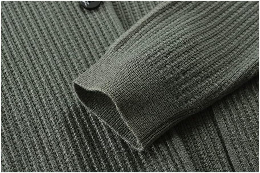 Autumn Winter Men's Cardigan Single-Breasted Fashion Knit Plus Size Sweater