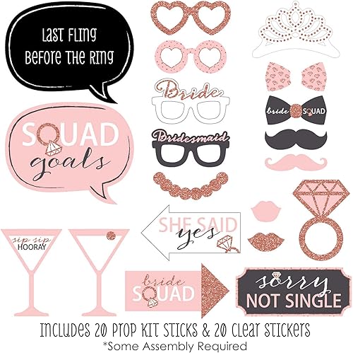 Miniatura 10 de Big Dot of Happiness Nautical Bachelorette - Last Sail Before the Veil - Kit de accesorios para cabina de fotos para despedida de soltera - 20