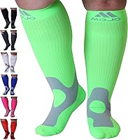 Vista 14 de Mojo A601R - Calcetines de compresión médica para mujeres y hombres, 20-30 mmHg, hasta la rodilla para dolor y circulación de venas, A601R