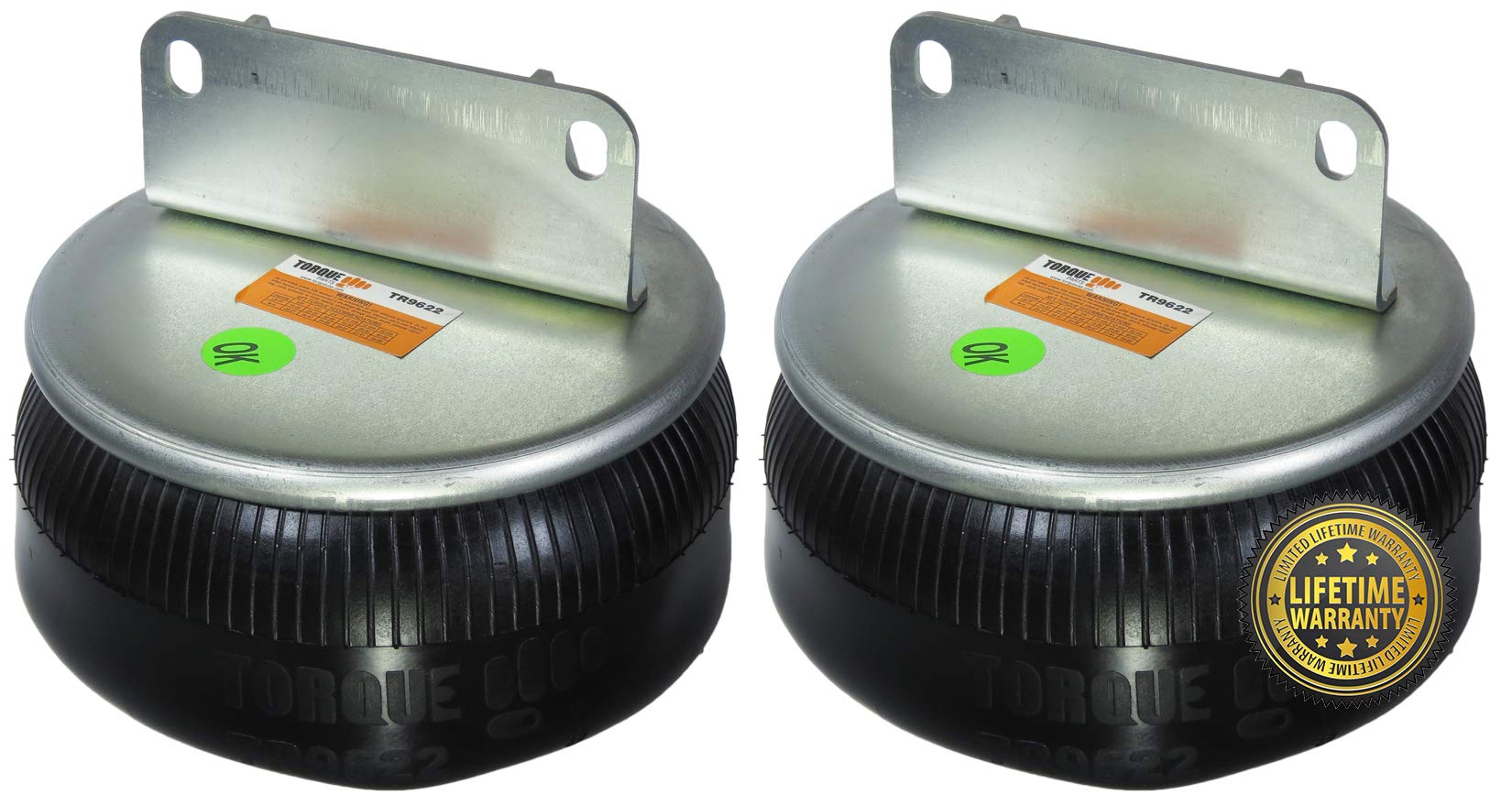 2 pack of TORQUE Air Spring Bag for Kenworth Trucks (Replaces Firestone 9622, W01-358-9622, Kenworth K303-22, Goodyear 1R11-221) (2 x TR9622)