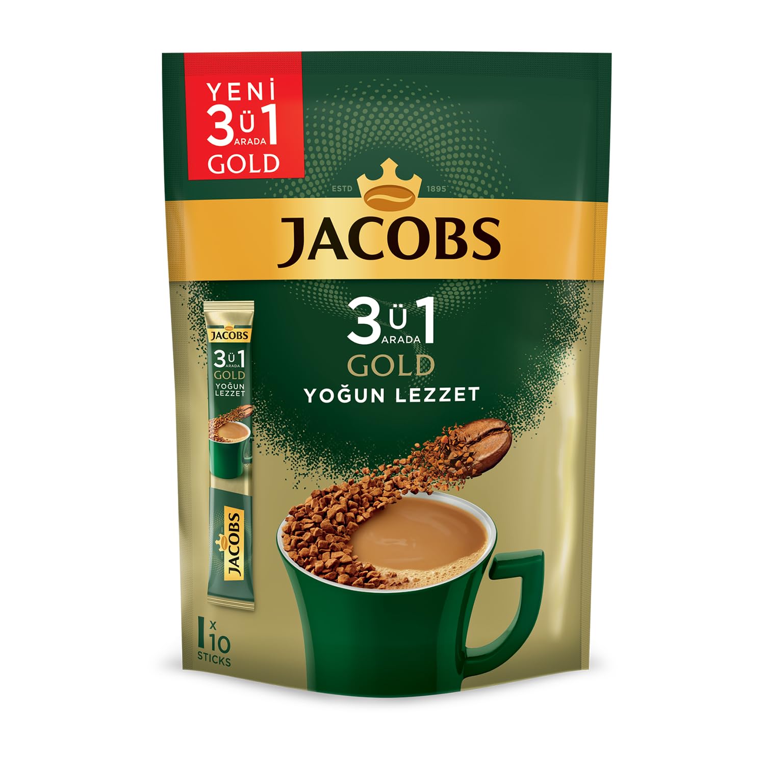 Jacobs 3ü1 Arada Yoğun 10'Lu Paket