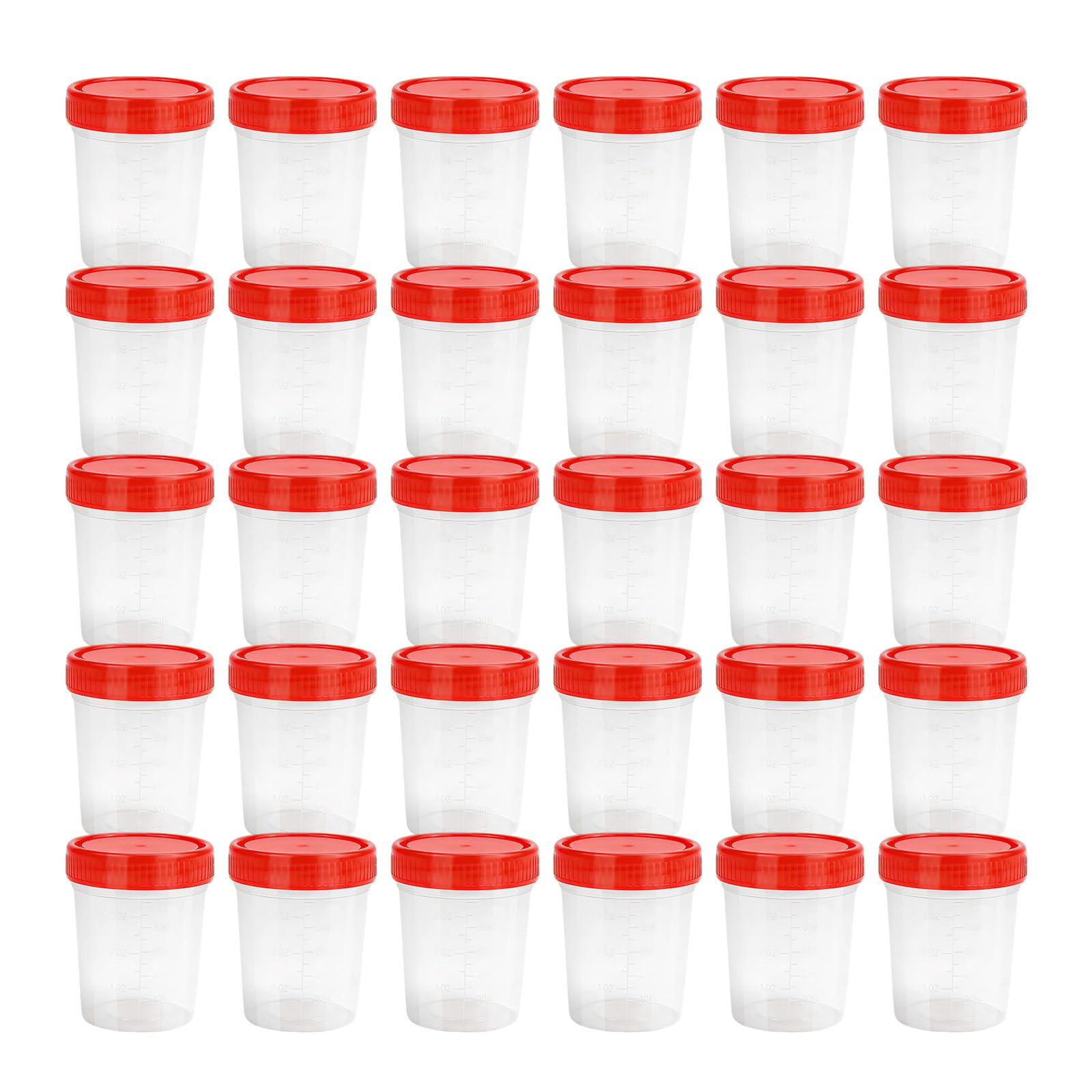 30 vasos de muestras con tapa de rosca, 120 ml, taza de orina graduada con tapa, recipiente para muestras de orina, recipiente para muestras de orina para cocina, manualidades, medicina, muestras de