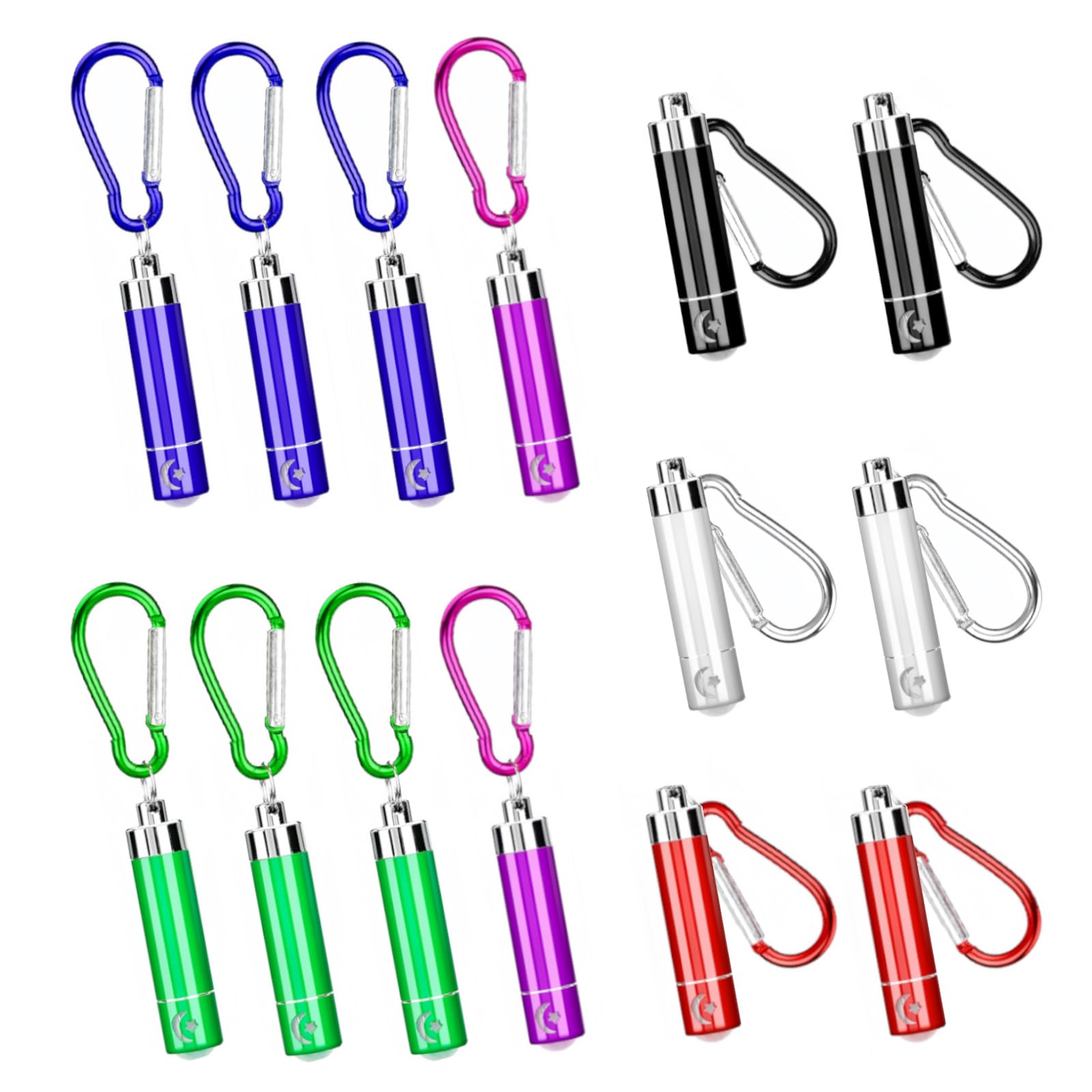 flintronic 14PCS Mini Taschenlampe, Tragbare Mini LED Schlüsselanhänger Licht mit Batterien, Aluminium Schlüssel Taschenlampe für Kinder Männer und Frauen, ideal für Wandern, Camping, Outdoor, Partys