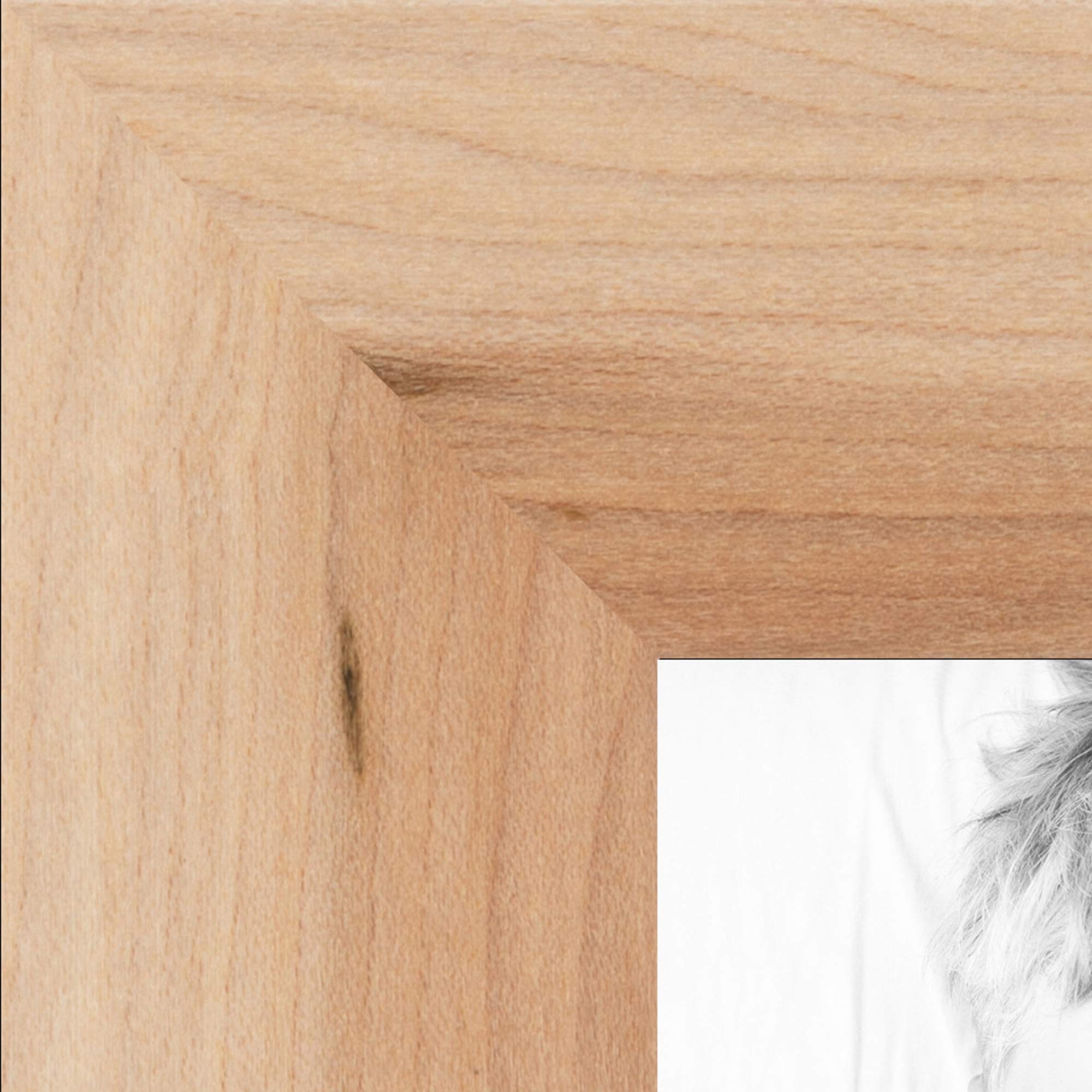 ArtToFrames 30x40 Inch Brown Picture Frame, This 1.25" Custom Wood Poster Frame is Hickory, for Your