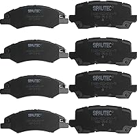 Vista 7 de Juego de pastillas de freno delanteras y traseras de 4 ruedas de repuesto de pastillas de freno de disco de cerámica para Nissan Pathfinder