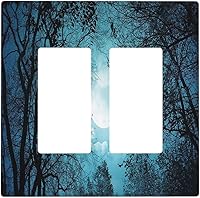 Vista 9 de Interruptor de Luz Cove Silla de Playa Paisaje Marino Océano Azul Placa de Pared de 3 Posiciones Placa de Interruptor de Luz Triple Palanca Costera