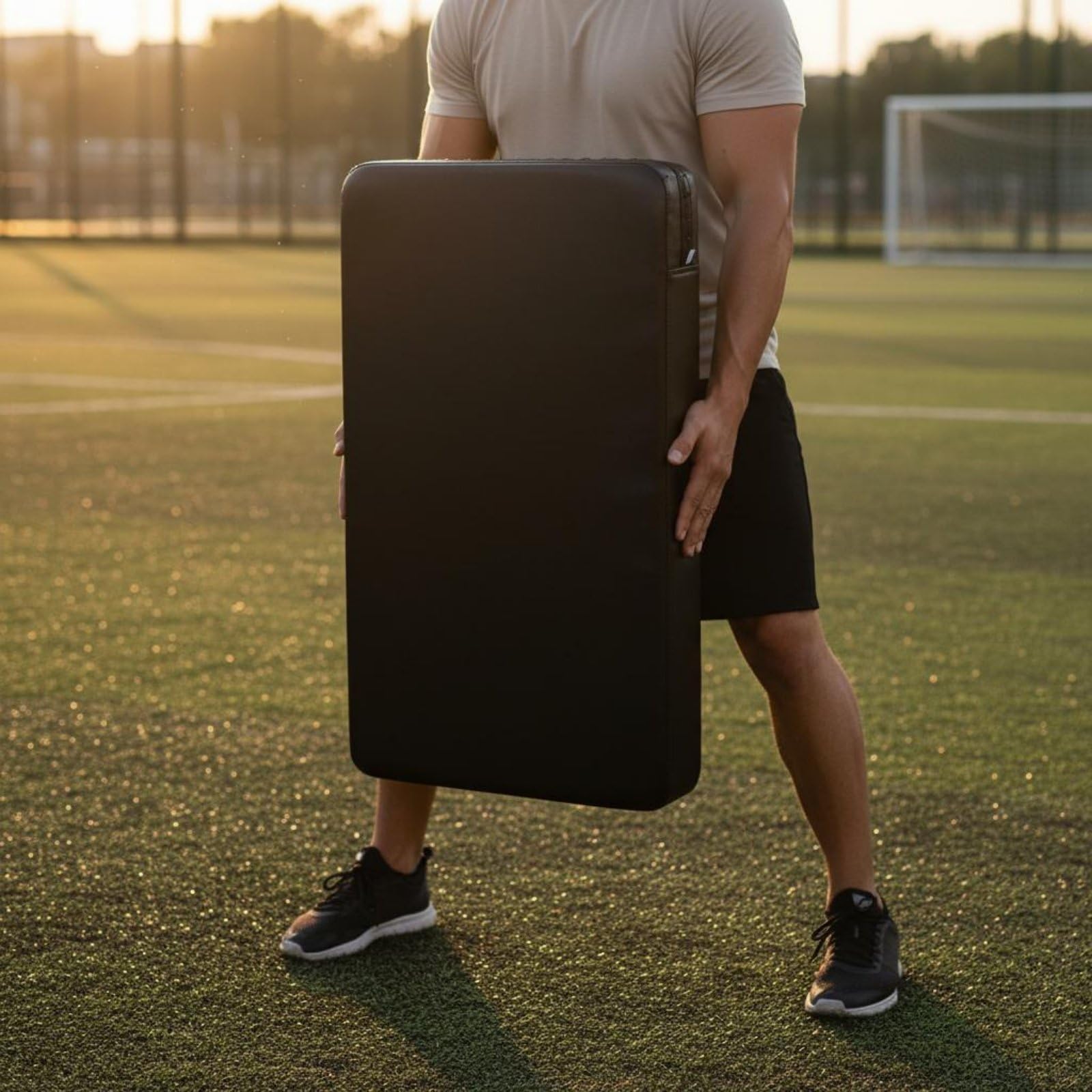 Milageto Almohadilla de Entrenamiento Deportivo Colchón de Choque de Bloqueo Colchoneta de Golpeo con Agarre Cómodo y Protección, Tabla De Entrenamiento Engrosada para Adolescentes 60x40x10CM