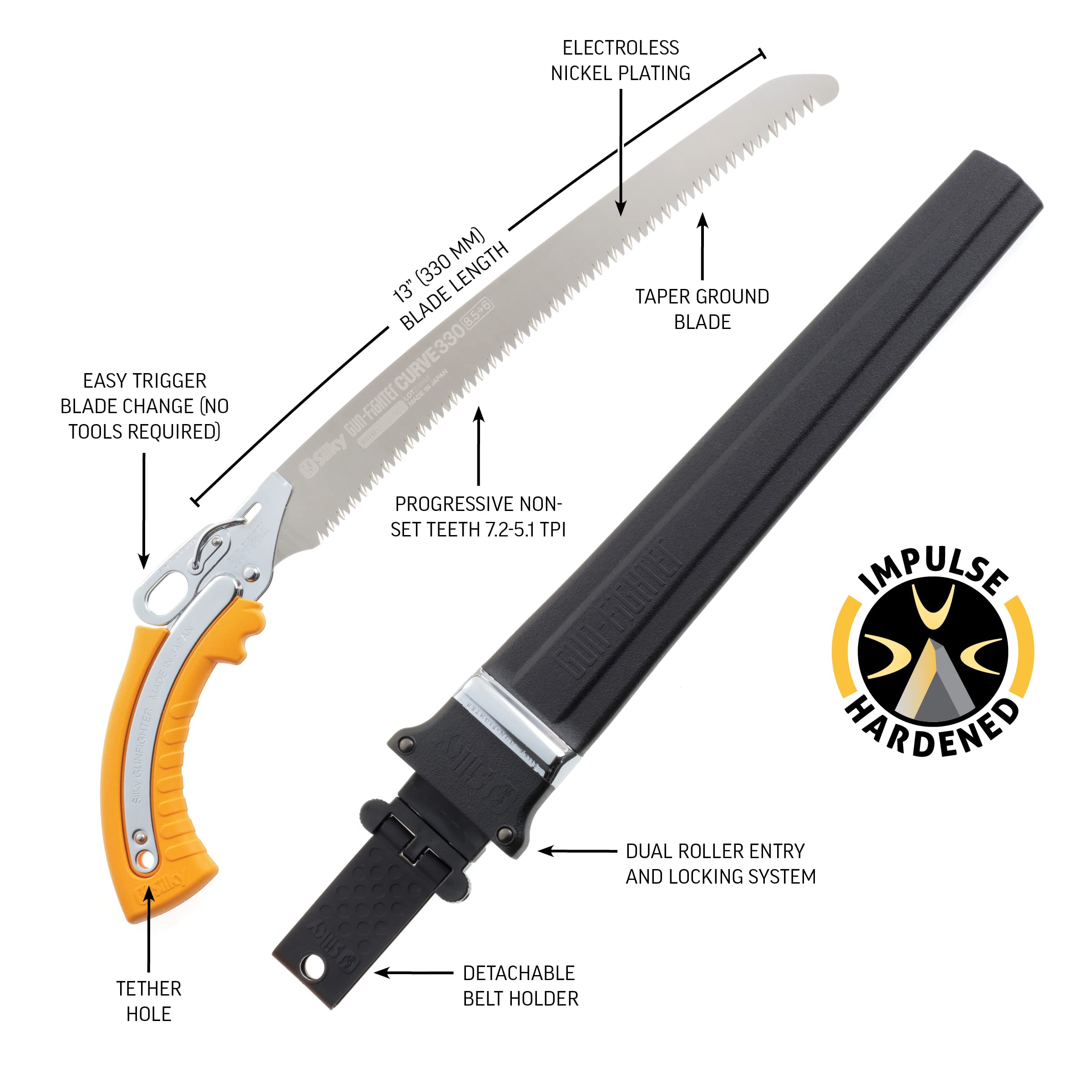 Silky Gunfighter Curve Professional 330 mm