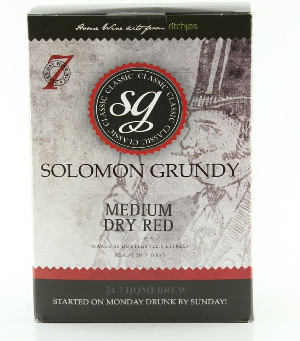 Medium Dry Red 30 Bottle Home Brew Wine Kit