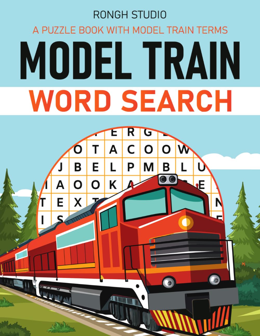 Model Train Word Search: A Puzzle Book with Model Train Related Terms