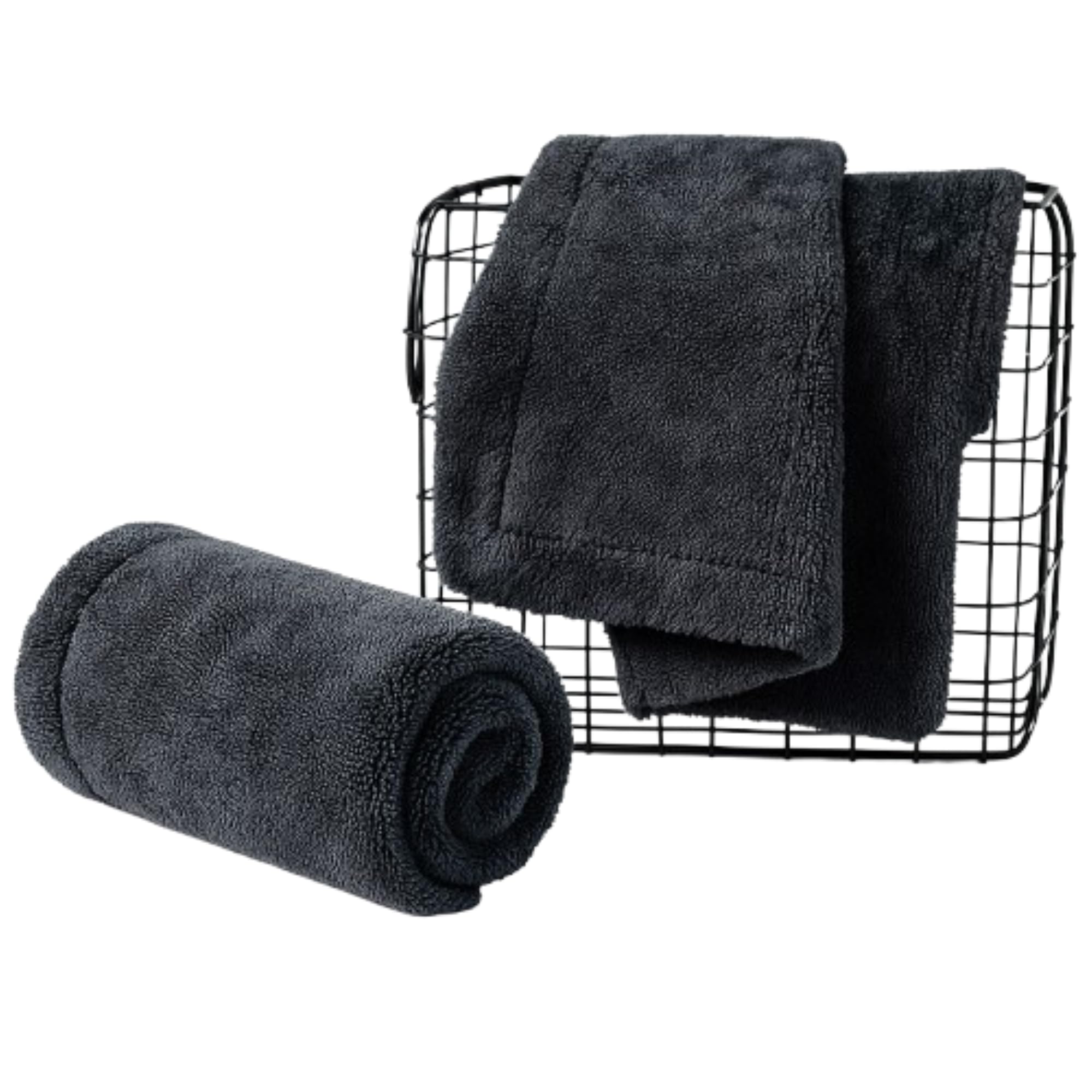 GreenInit Microfiber Quick Dry Car Drying Towel - 24”L x 36”W | 1200 GSM Double Twist Pile | Holds Up to 9 lbs | No Streaks, No Scratches, No Water