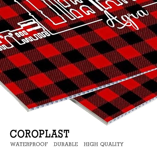 Miniatura 5 de Letrero patriótico de doble cara con estacas de India Agra Yard Lawn de 18 x 24 pulgadas, con estacas para decoración de cumpleaños, fiesta de jardín