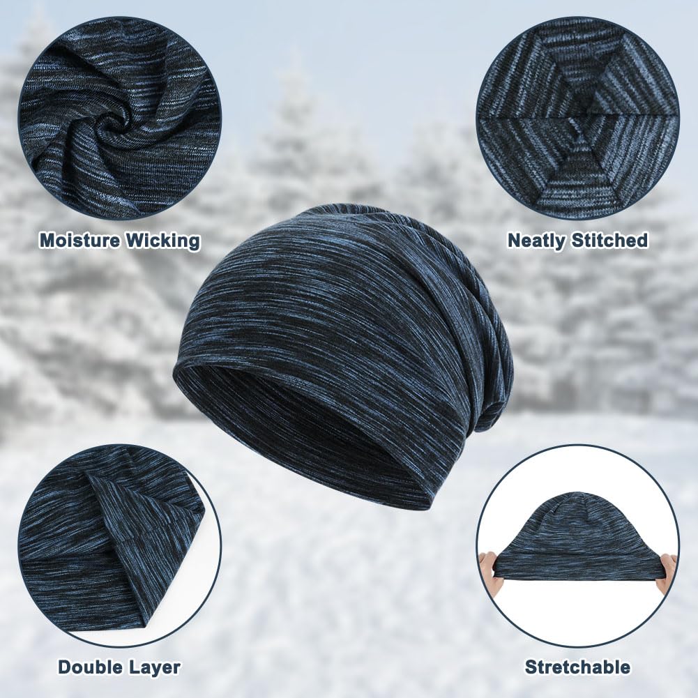 flintronic Berretto Uomo Donna Invernali, Invernale Leggero Unisex in Cotone, per Sci Running Ciclismo