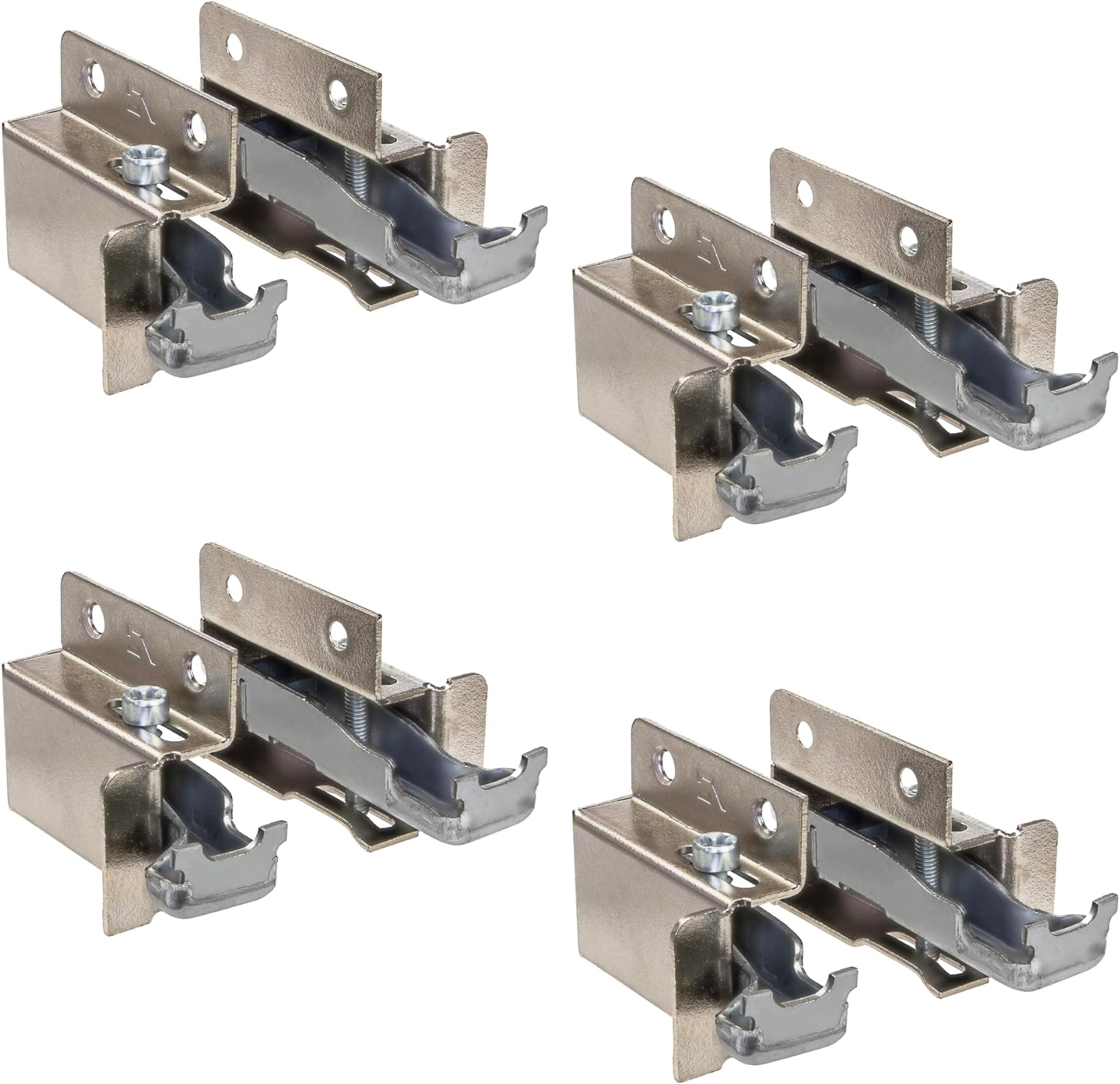 Suspension Pour Armoire Gedotec - Paire De Crochets Invisibles, Portée 130 Kg, Acier Galvanisé