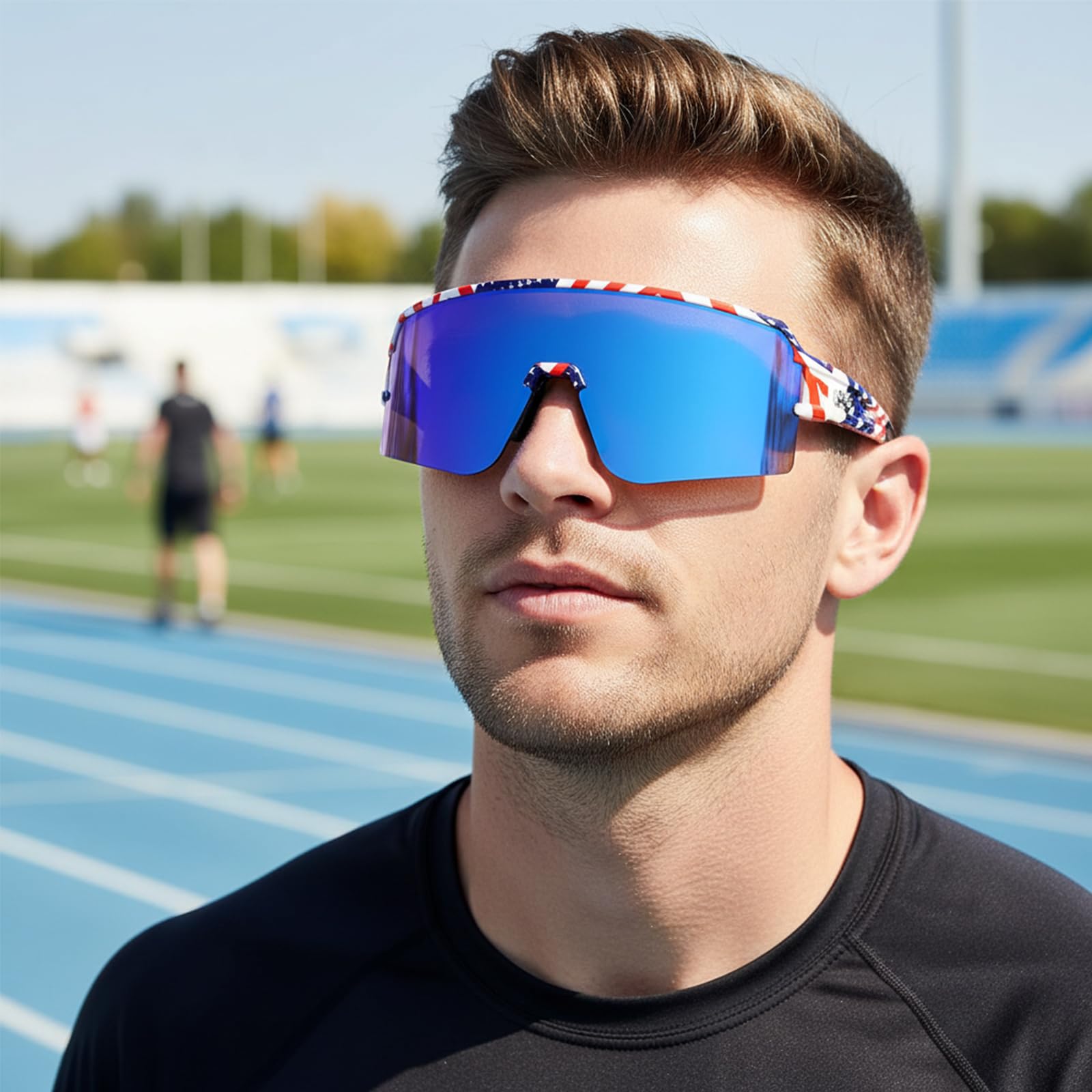 AVV Gafas de sol polarizadas para ciclismo, protección UV400, para pesca, conducción, correr, béisbol, para hombres y mujeres