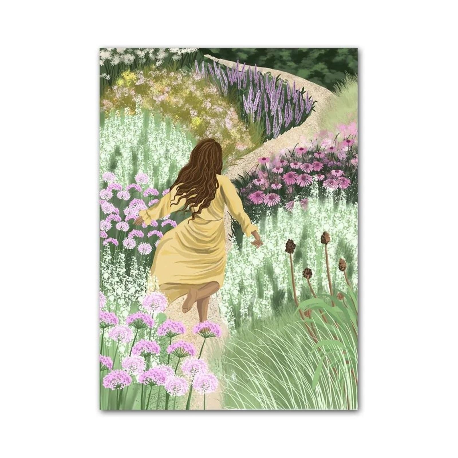 Xenite Girls E Xenit Wall Art Canvas Prints Colorful Flower Book Sea Beach Wall Art Canvas Painting No Fram Prints Pictur For Living Room Hotel Bar Decoration(,50X70cm)