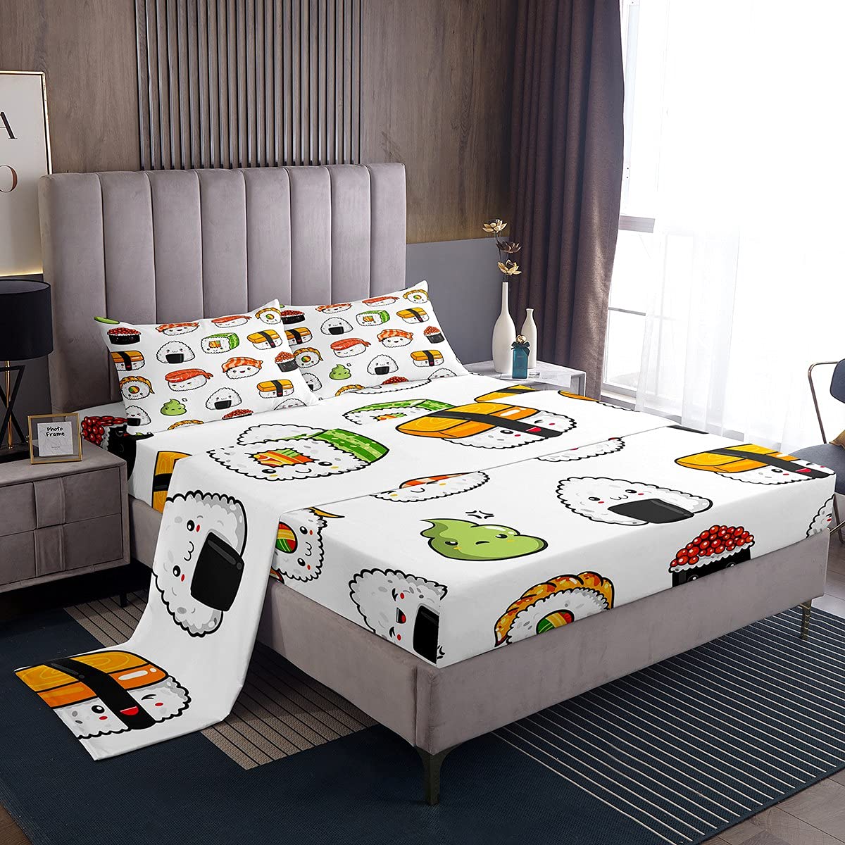 Homemissing Set di biancheria da letto viola e nero con motivo geometrico per bambini, ragazzi e ragazze, decorazione geometrica, piumino in stile moderno
