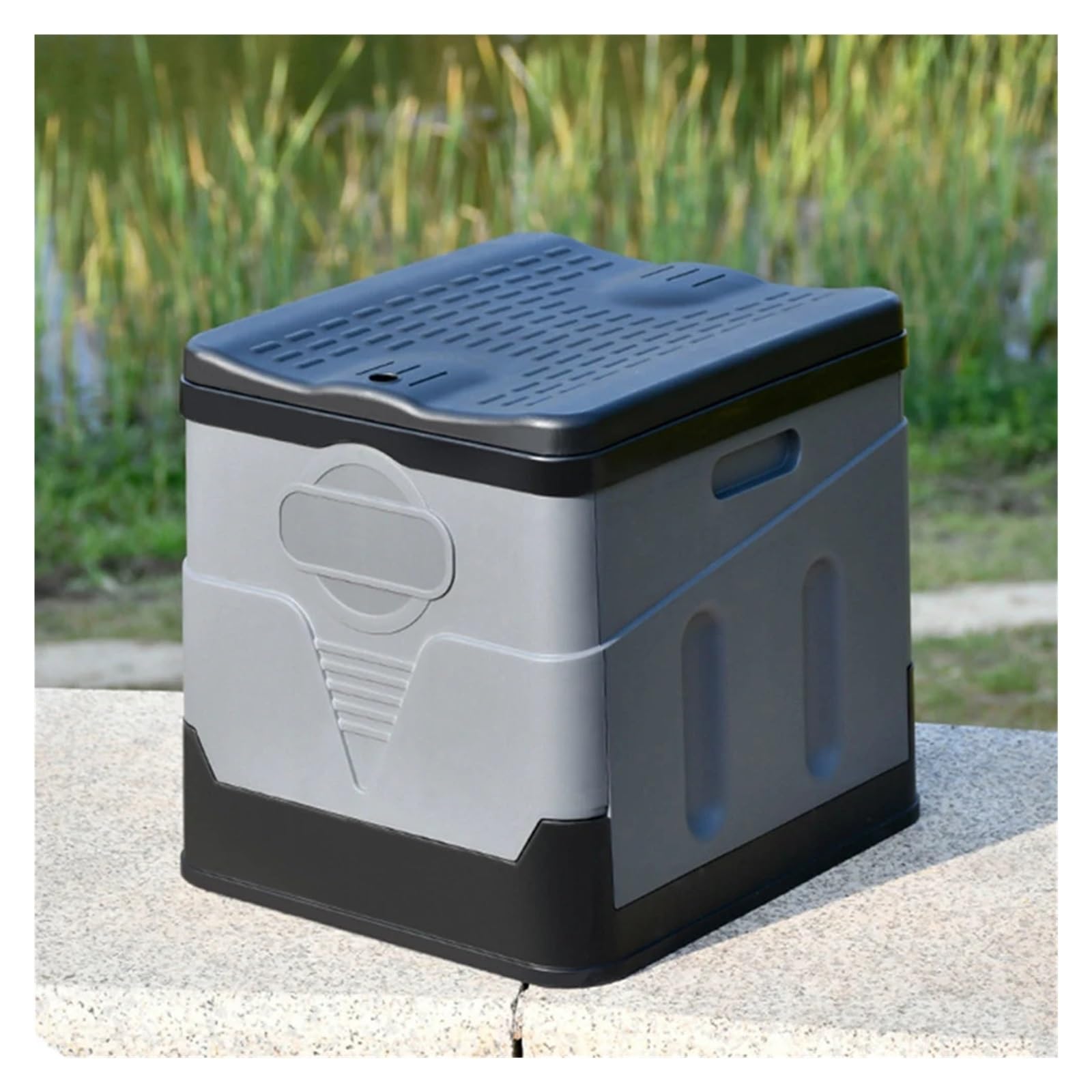 Inodoro Plegable Inodoro Plegable for Exteriores, portátil, for emergencias de Camping, Bote de Basura Reutilizable, Caja de Almacenamiento antiolor for Coche de Turismo