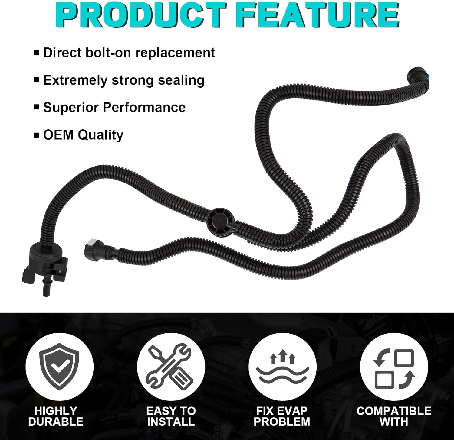 Vapor Canister Purge Valve Compatible with Lincoln MKZ/Ford Fusion 2017 2018 2019 2020 2.0L L4 Replaces HG9Z9D289B，K2G39D289A1E，K2G39D289AE ，K2GZ9D289AE