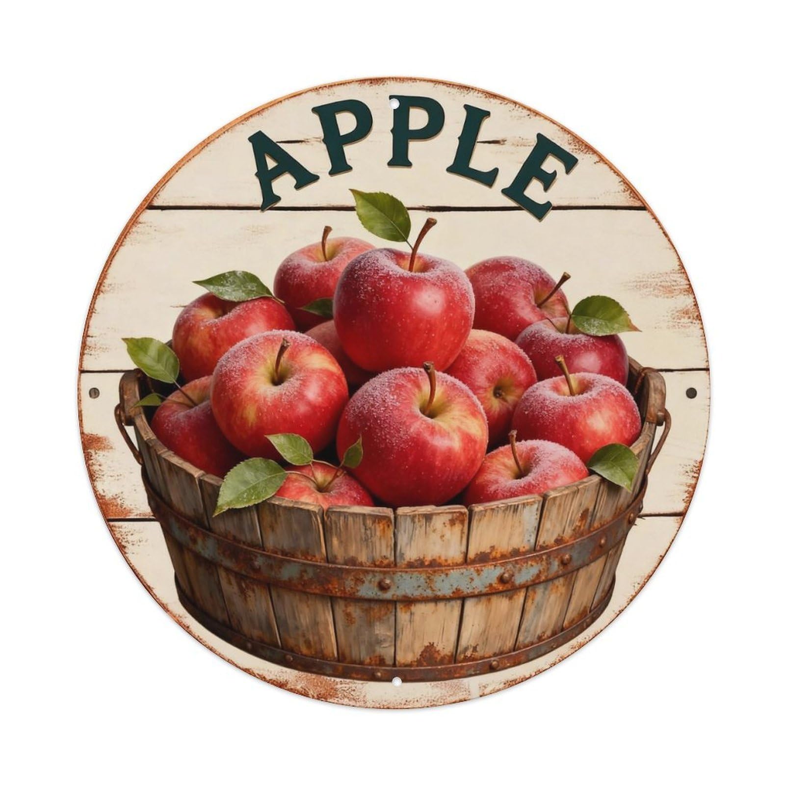 Apple Sign Metal Tin Sign Plaque