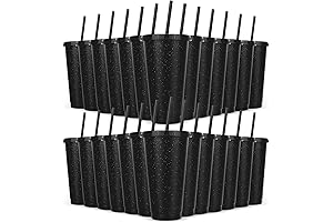 Pack of 24 Bulk Tumblers with Lids and Straws for Parties and Birthdays