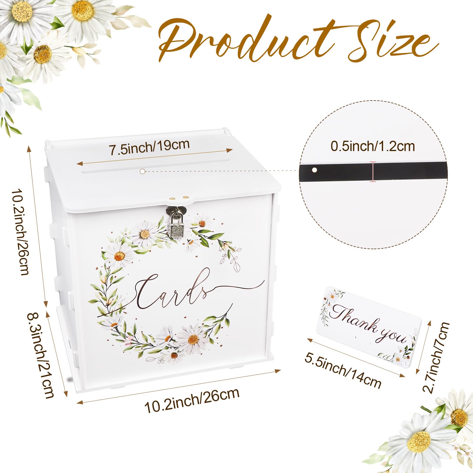 Scatola per biglietti di nozze con serratura, cassetta postale in PVC per biglietti, scatola regalo di nozze, decorazioni per matrimoni, ricevimenti, scatole postali fai da te, per feste,