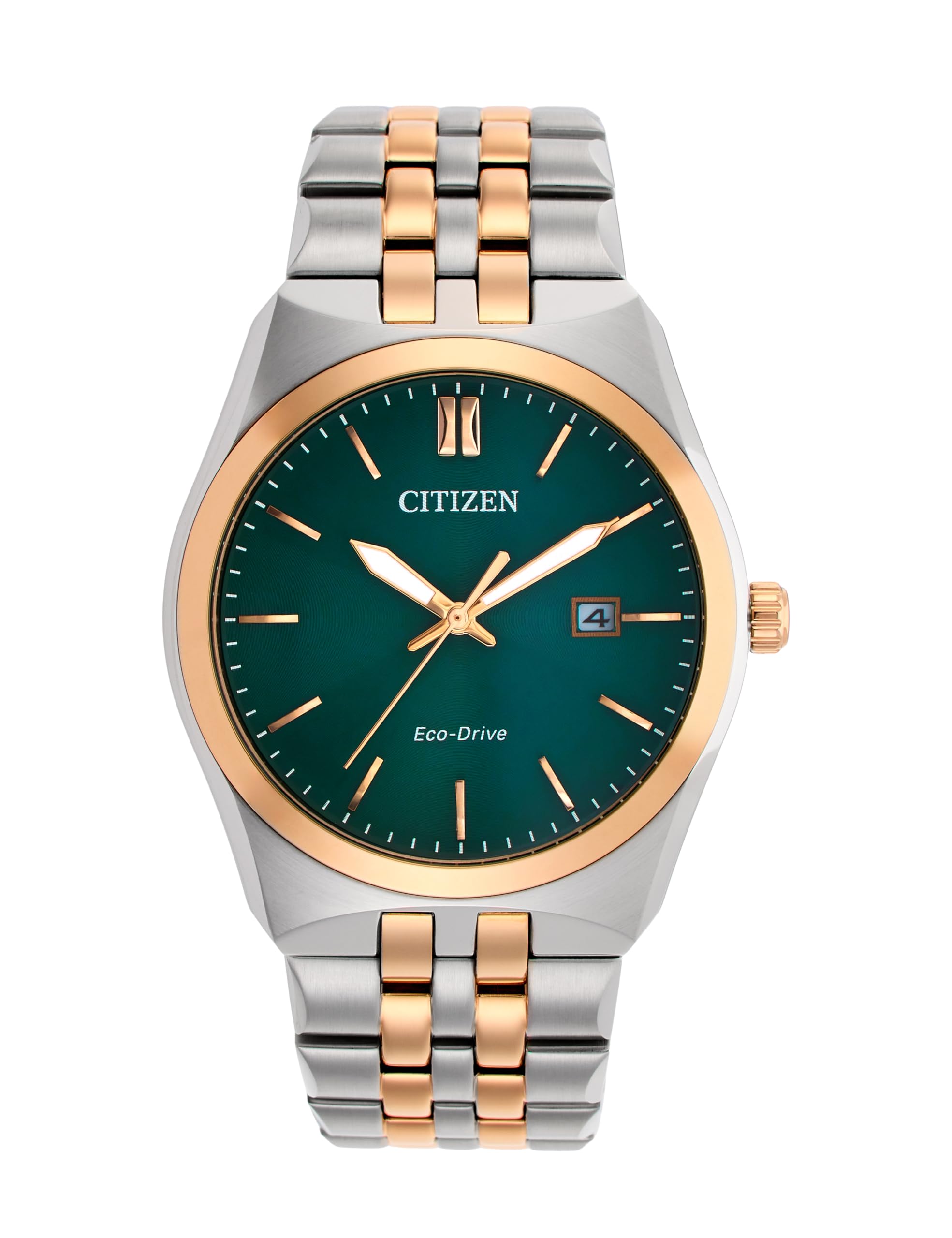 Stainless Steel Analog Green Dial Men Watch-Bm7339-89X, Multi-Color Band