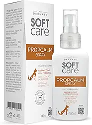 Propcalm Spray Soft Care Dermato 100mL - higienização da pele, remoção de crostas e neutralização de odores, com secagem rápida para cães e gatos