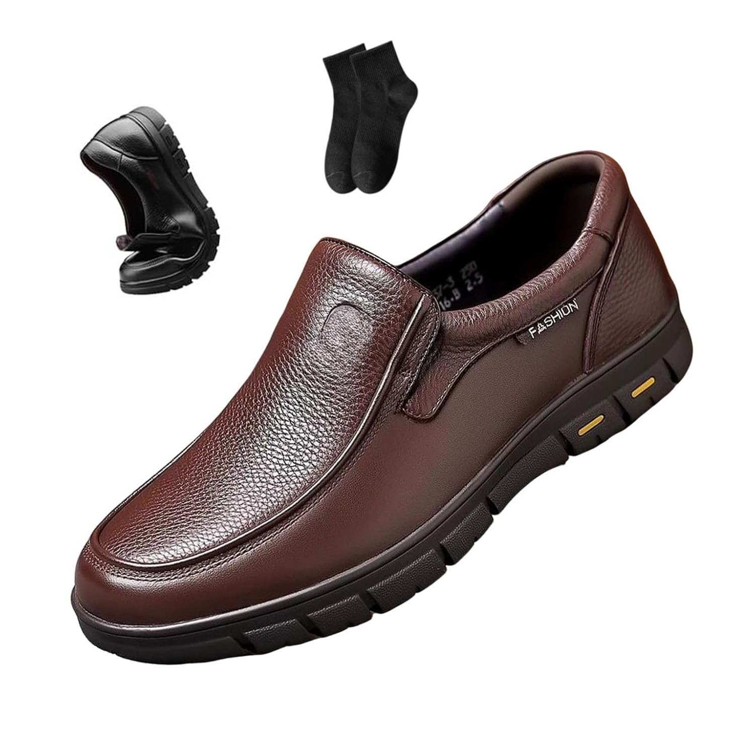 Mocasines de cuero para hombre, cómodos, suaves, clásicos, para conducir, negocios, trabajo, oficina, uso diario