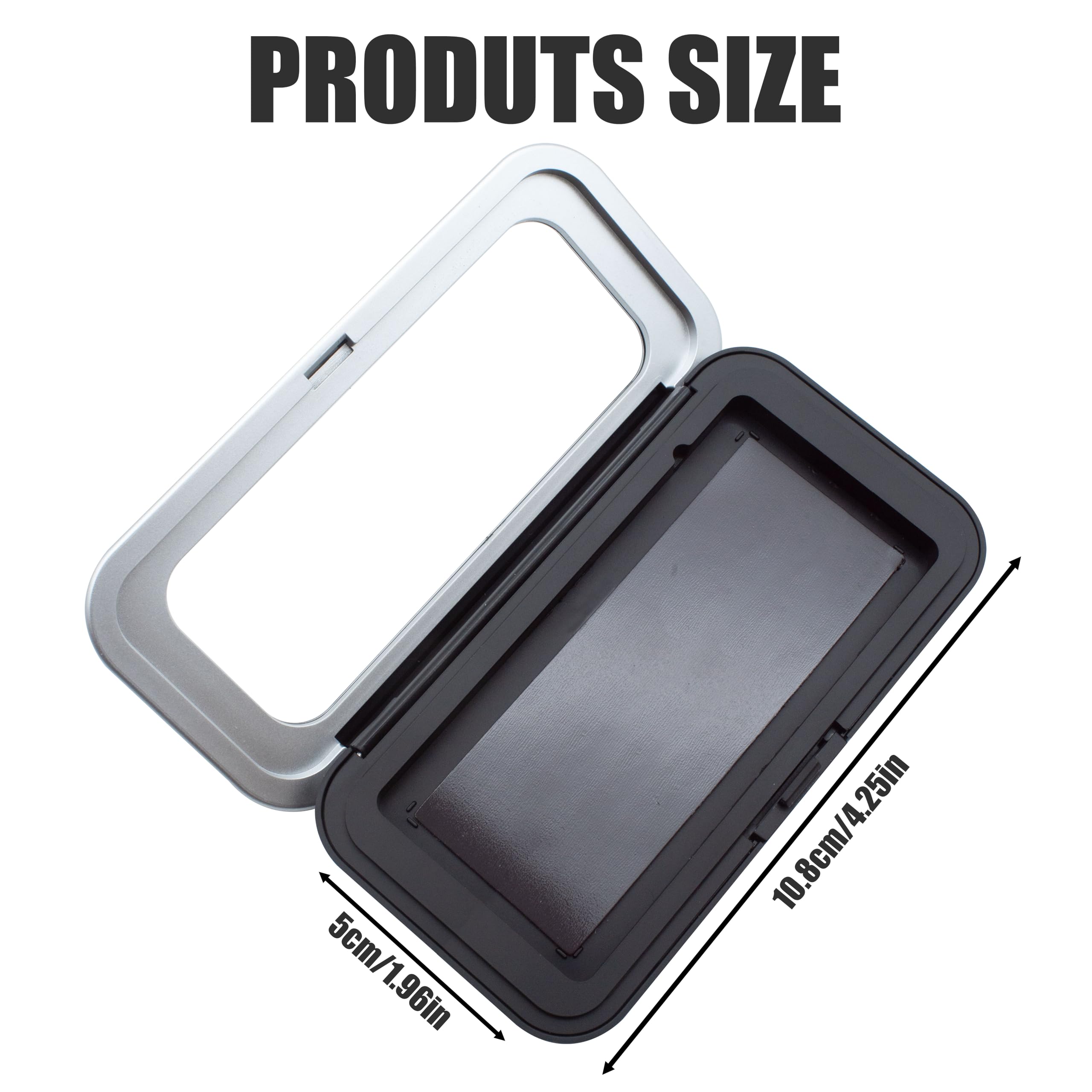 Estuche magnético para agujas con tapa transparente, estuche magnético portátil para agujas, estuche de aguja de costura con imán fuerte para coser acolchado, manualidades, suministros de clips de