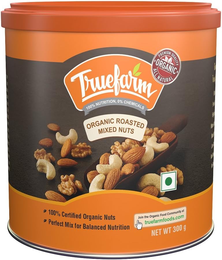 Truefarm Foods Organic Roasted Mixed Nuts, 300g