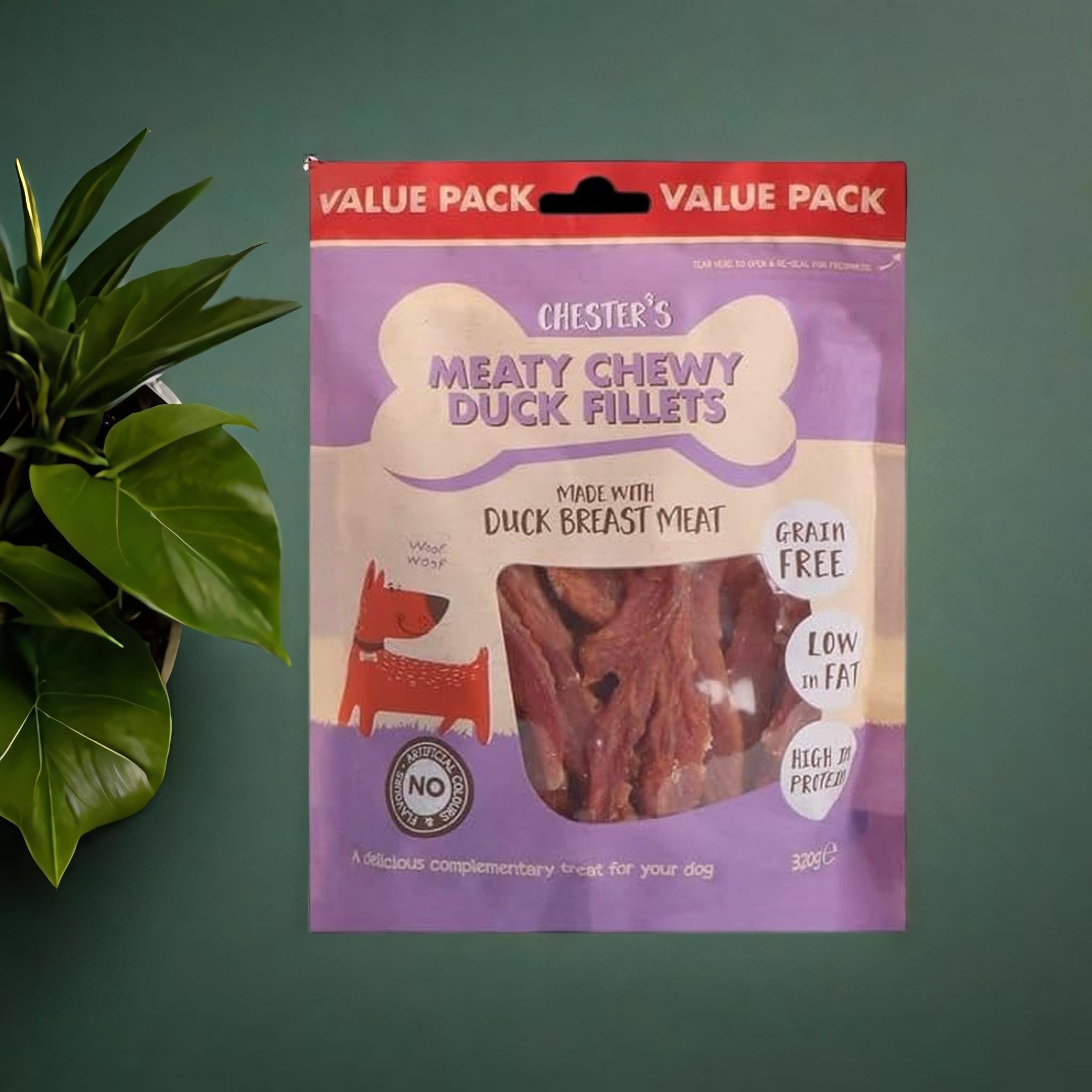 ark future Chester's Meaty Chewy Duck Fillets for Dogs - 1 Pack - Image 3