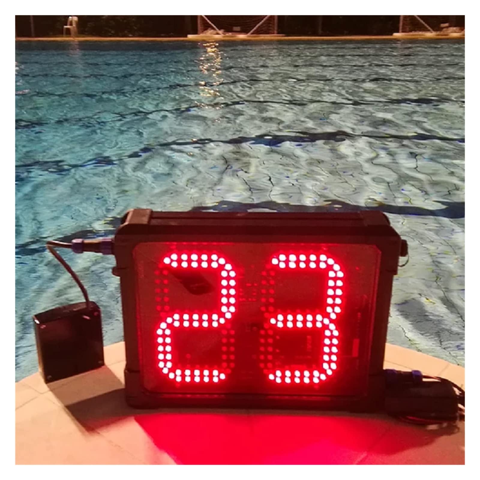 Cyfrowa elektroniczna deska rozdzielcza LED, multisportowa deska rozdzielcza wewnątrz/na zewnątrz, Waterpolo 30 sekund trening, zegar strzelecki, deska rozdzielcza, sprzęt do gry w piłkę