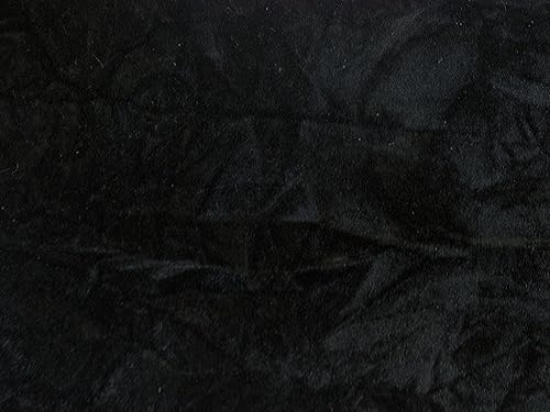 Miniatura 3 de The Yard - Tela de tapicería de terciopelo flocado aplastado, 10 colores, 60 pulgadas (negro)