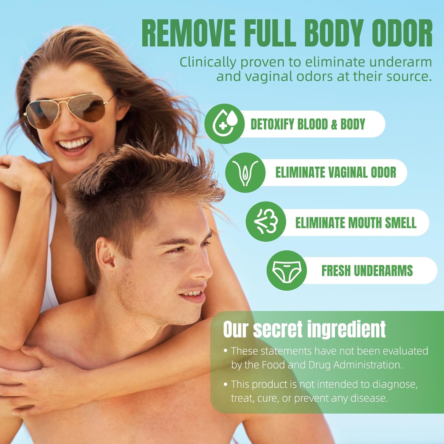 Newpie Body Deodorizing Supplement, Chlorophyll Capsules for Skin Body Odor, Fresh Breath & Gut Odor Control for Men & Women | Vegan with Parsley Leaf Green Tea, Gluten Free, 60 Capsules (1) - Image 6