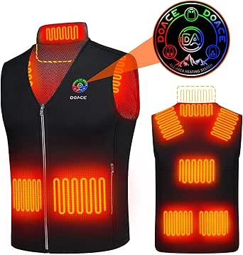 DOACE Heated Vest for Men & Women, Smart Heated Jacket