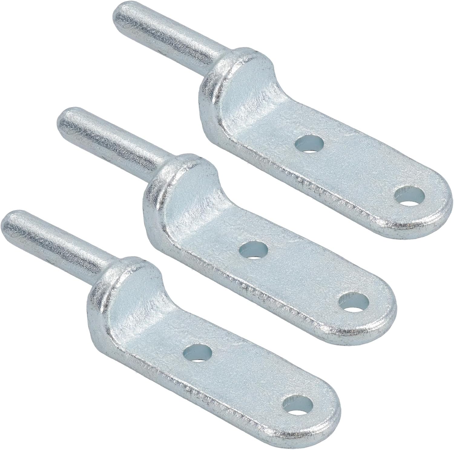12.5mm Bolt On Gudgeon Tailboard Hinge Pin for Trucks Trailers Zinc Plated 3pc