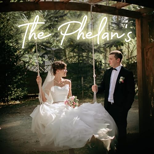 Miniatura 2 de IbayNawi Letrero de neón personalizado con nombre  Letrero de neón personalizado para decoración de pared, luz LED personalizable, dormitorio, boda,